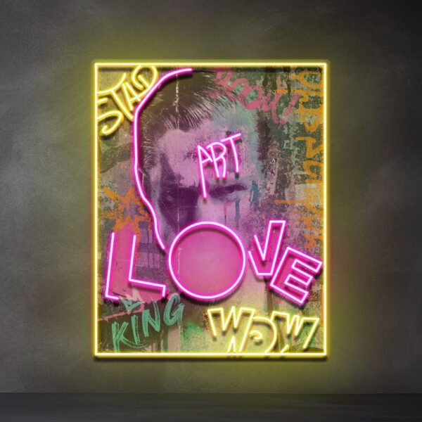 Art King In Collapse Art LED Neon Sign Light Pop Art