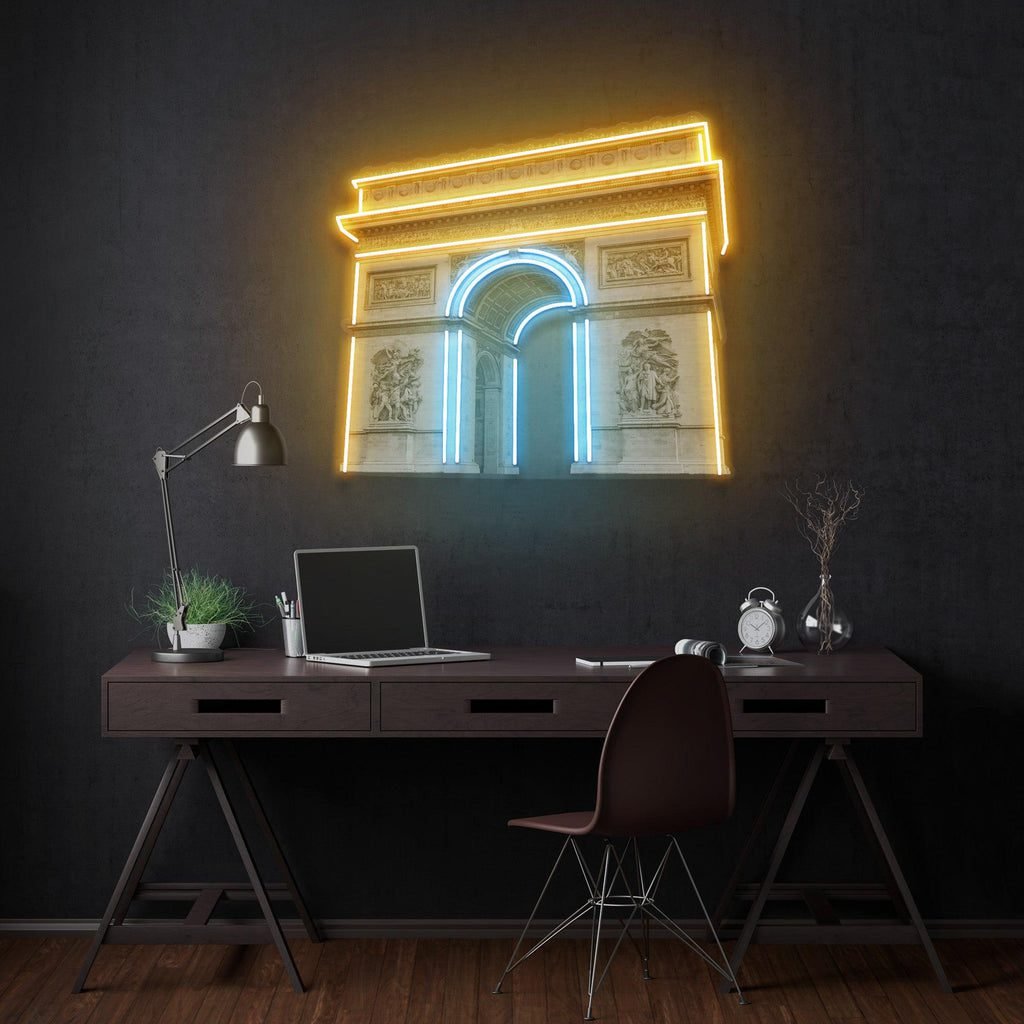Arc de Triomphe Led Neon Acrylic Artwork - Image 4