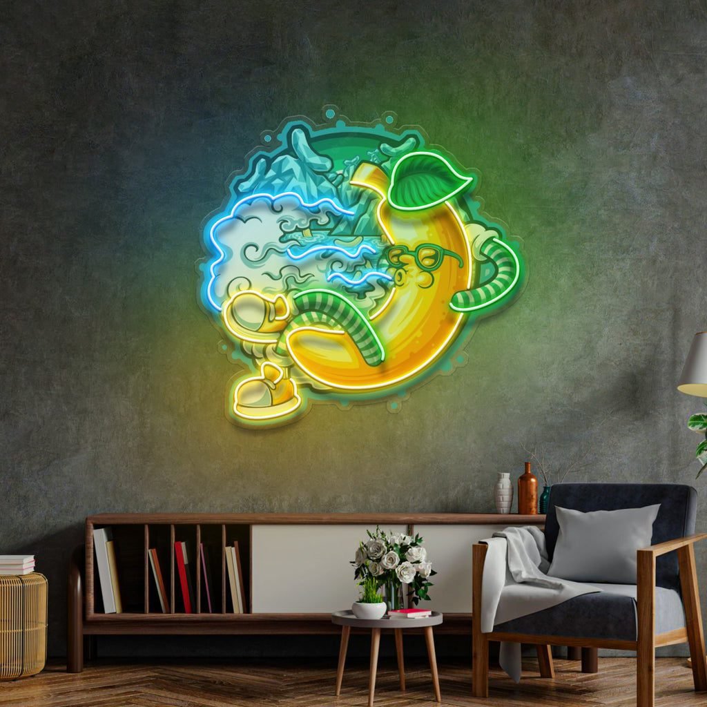 Banana Mint Cartoon LED Neon Sign Light Pop Art - Image 2