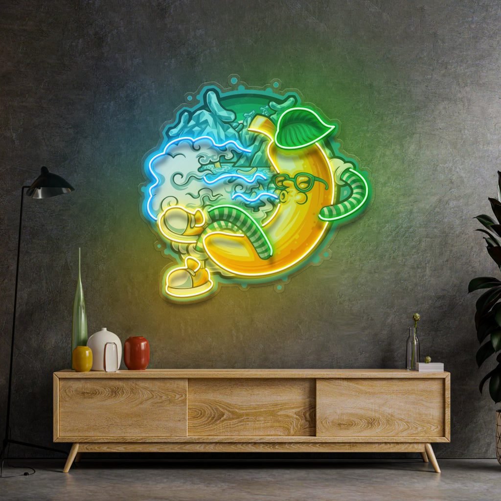 Banana Mint Cartoon LED Neon Sign Light Pop Art - Image 3