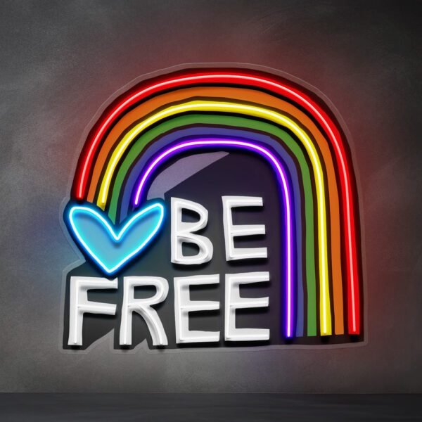 Be Free! LED Neon Sign Light Pop Art