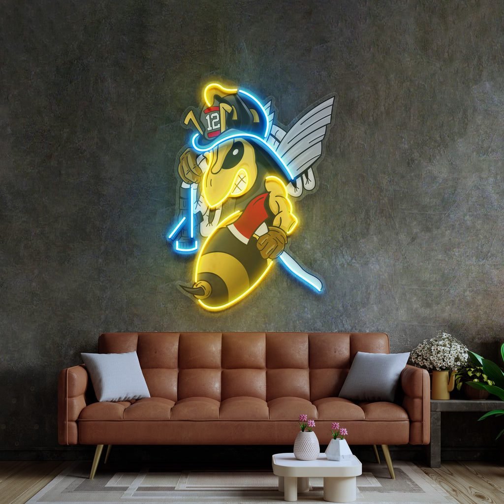 Bee Firefighters LED Neon Sign Light Pop Art - Image 3