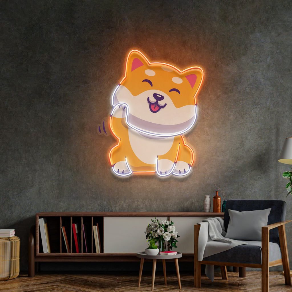 Cute Shiba LED Neon Sign Light Pop Art - Image 3