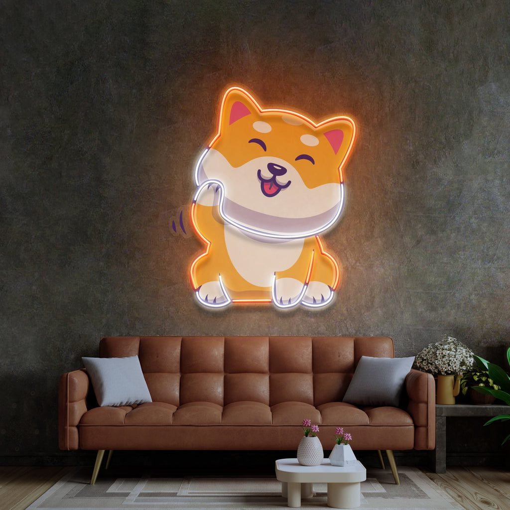 Cute Shiba LED Neon Sign Light Pop Art - Image 2