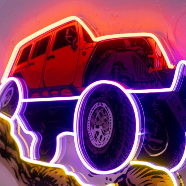 Rock Crowler LED Neon Sign Light Pop Art