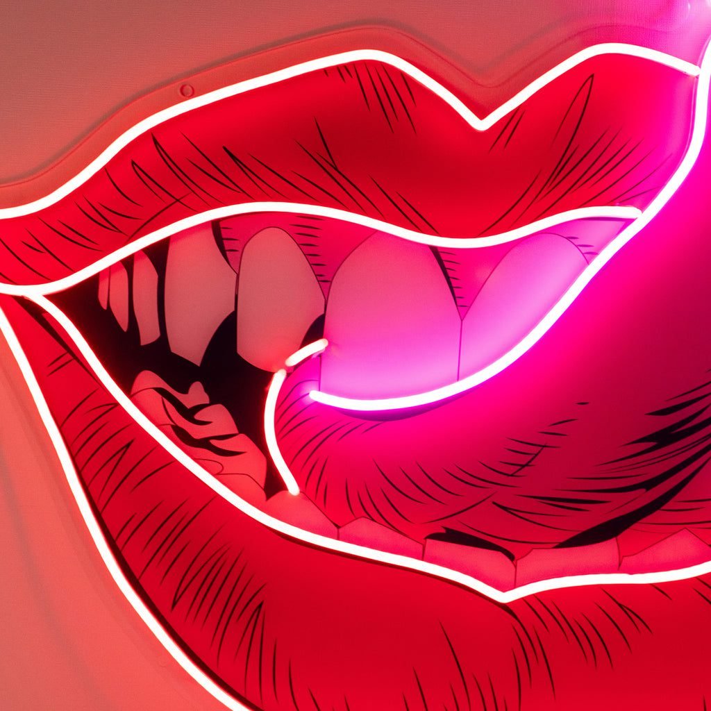 Taste of Your Lips Led Neon Acrylic Artwork - Image 2