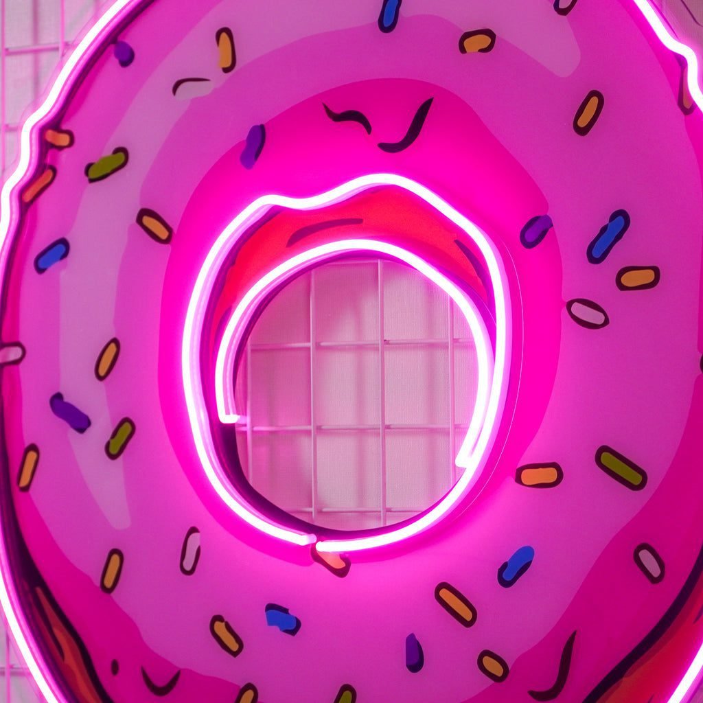 Donut Led Neon Acrylic Artwork - Image 3