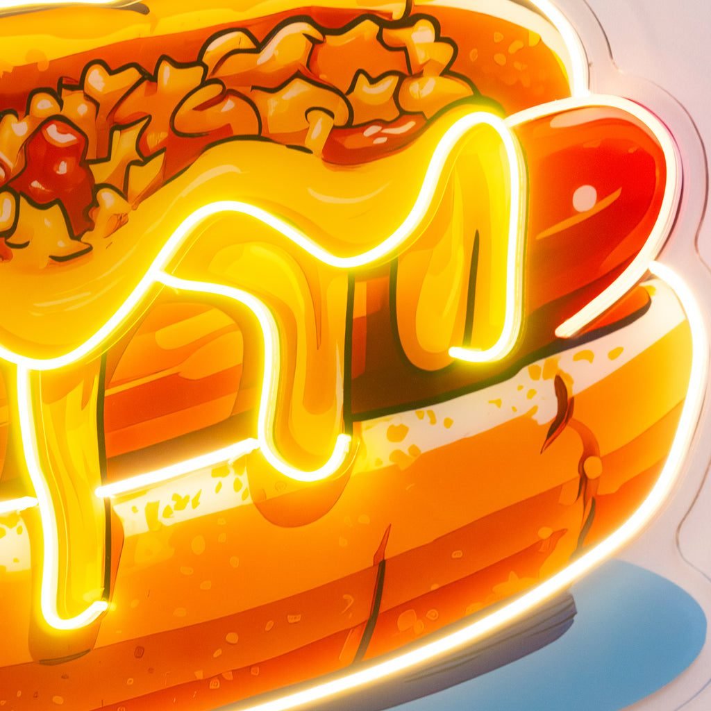 Chili Cheese Dog LED Neon Sign Light Pop Art - Image 2