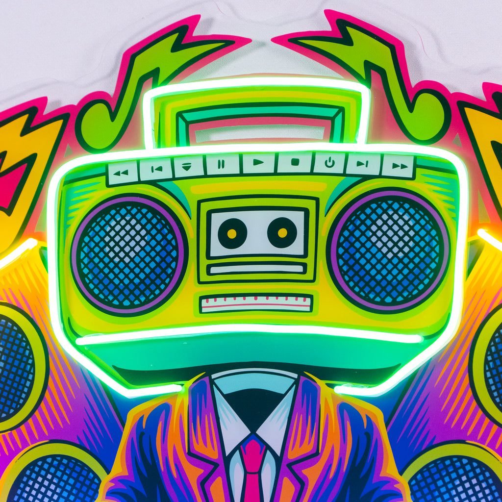 Dj Electro Music LED Neon Sign Light Pop Art - Image 3