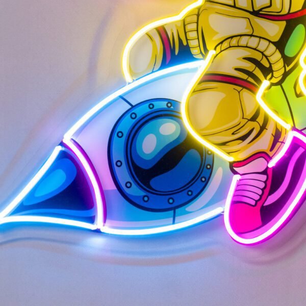 Astronauts Enjoying Space LED Neon Sign Light Pop Art – American Neon