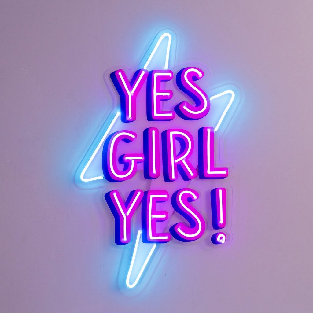 Yes Girl Yes Led Neon Acrylic Artwork - Image 4