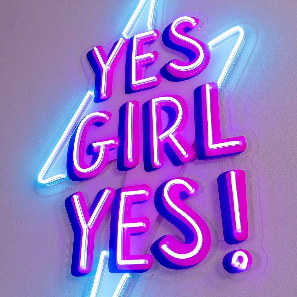 Yes Girl Yes Led Neon Acrylic Artwork - Image 2