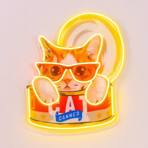 Cat Food LED Neon Sign Light Pop Art