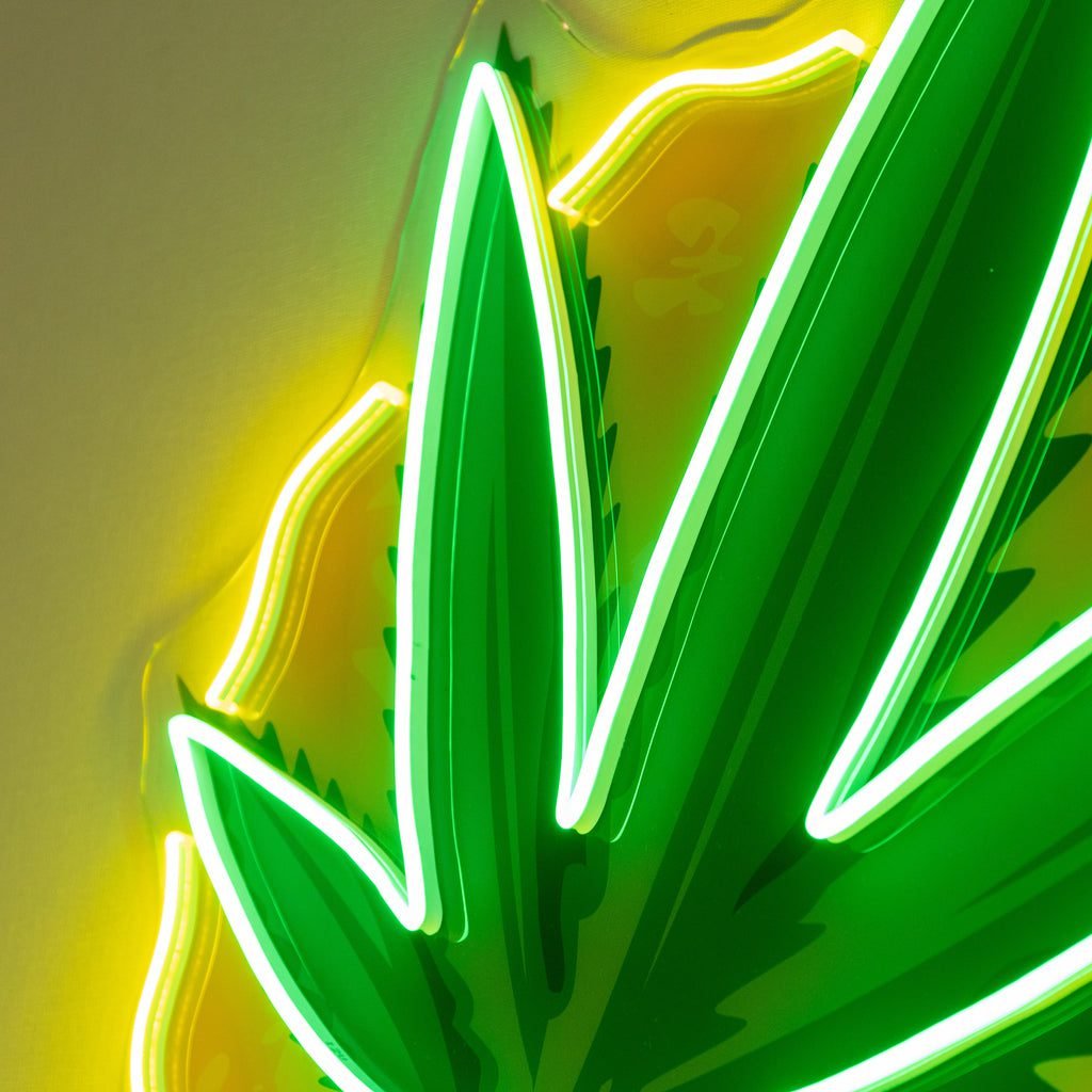 Cool Pothead Led Neon Acrylic Artwork - Image 3