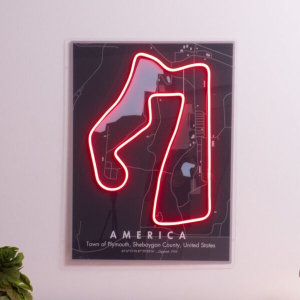 America Formula F1 Circuit LED Neon Sign Light Pop Art