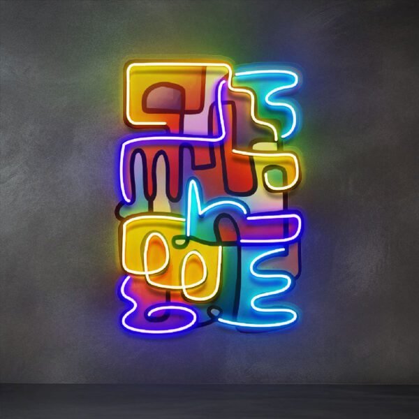 Doodle Painting Abstract Art LED Neon Sign Light Pop Art (Copy)