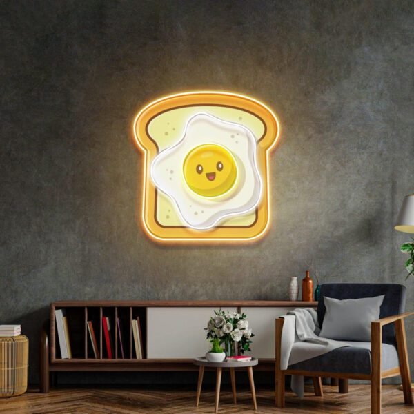 Eggs on Toast Led Neon Acrylic Artwork