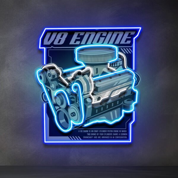 Engine LED Neon Sign Light Pop Art