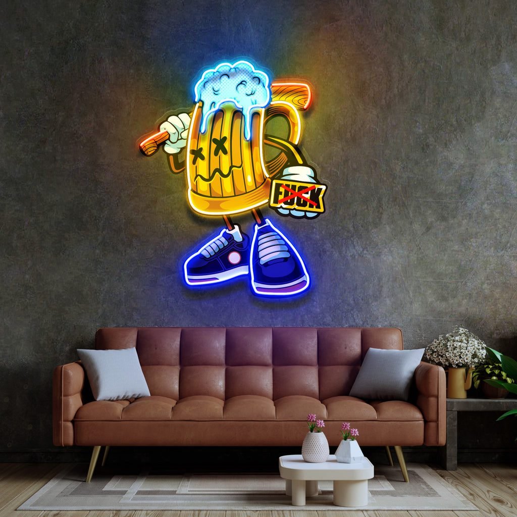 Go Get It Beer LED Neon Sign Light Pop Art - Image 4
