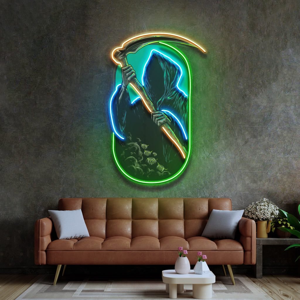 Grim Reaper LED Neon Sign Light Pop Art Sale price$189 Regular price$315 Save 40% - Image 3
