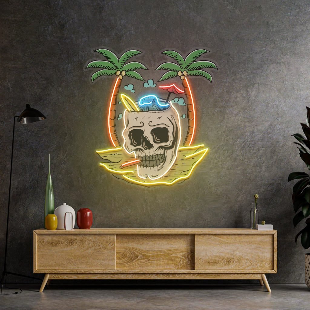 Skull Island LED Neon Sign Light Pop Art - Image 4