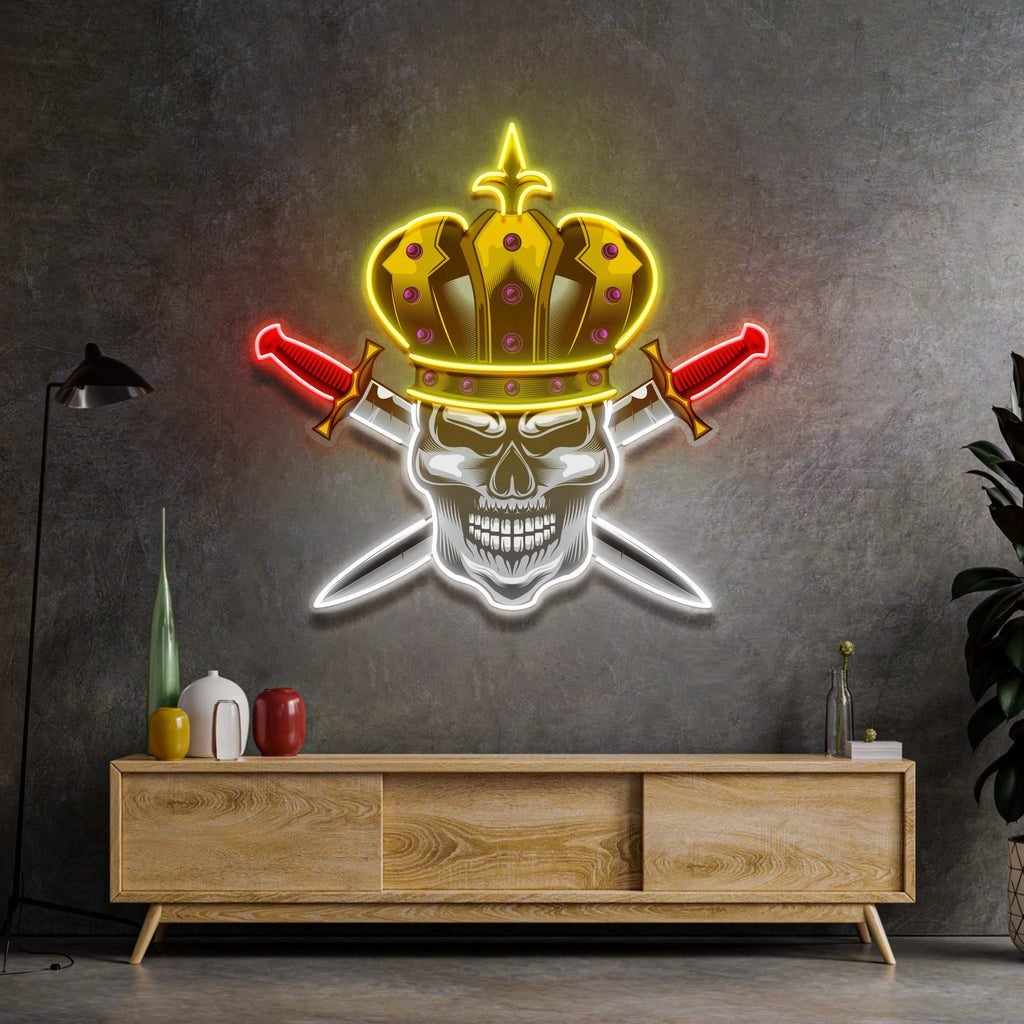 Skull King LED Neon Sign Light Pop Art - Image 3