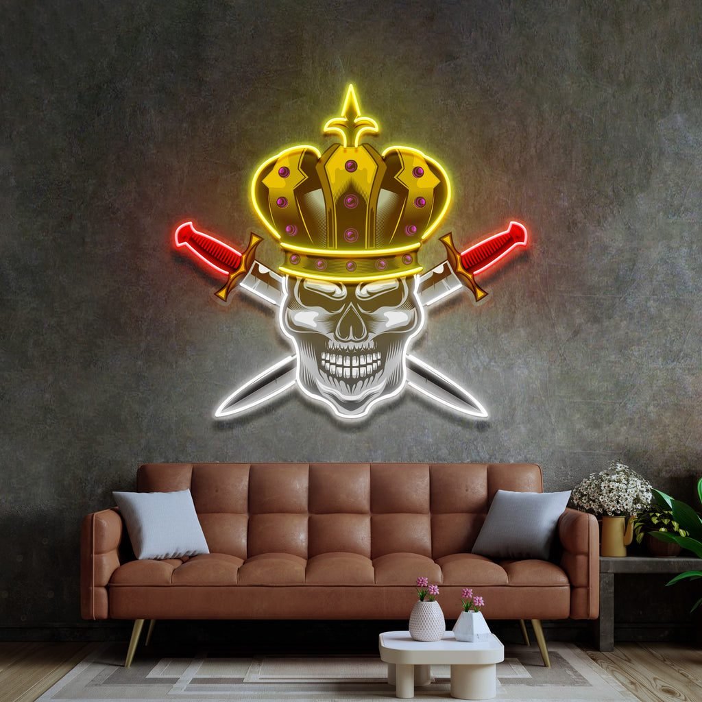 Skull King LED Neon Sign Light Pop Art - Image 2