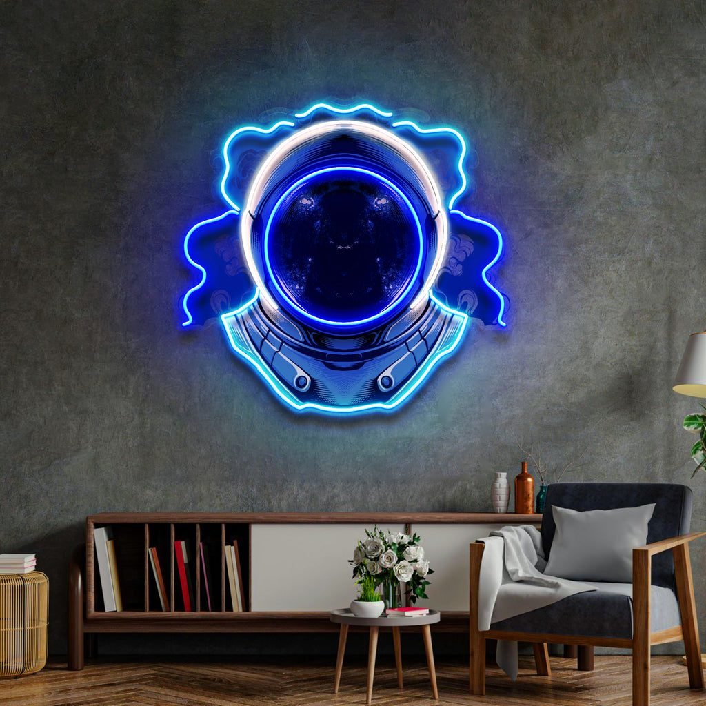 The Astronaut Helmet LED Neon Sign Light Pop Art - Image 2