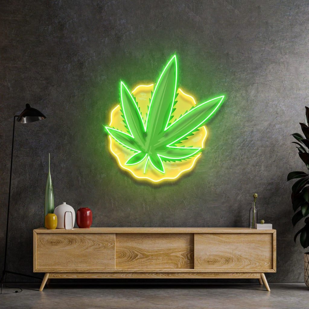 Cool Pothead Led Neon Acrylic Artwork - Image 2