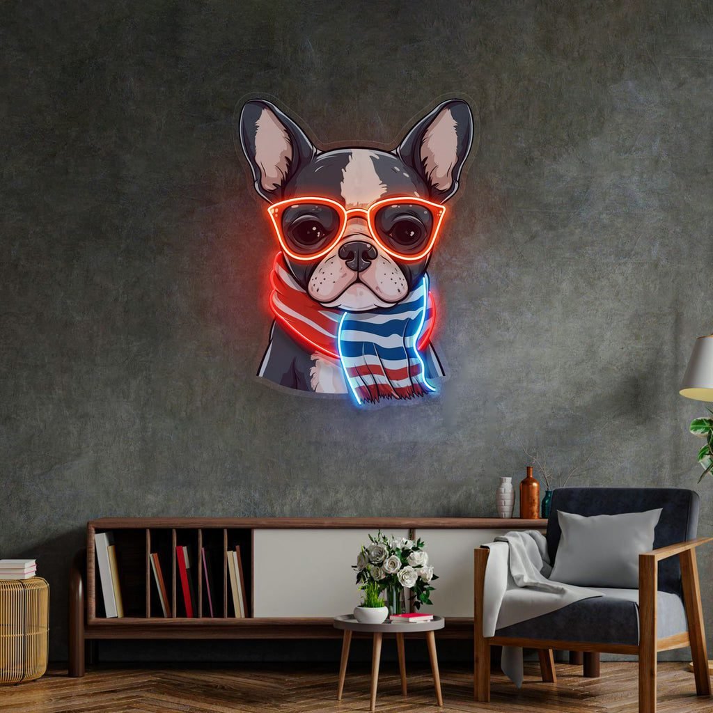 Dog Glass LED Neon Sign Light Pop Art - Image 3