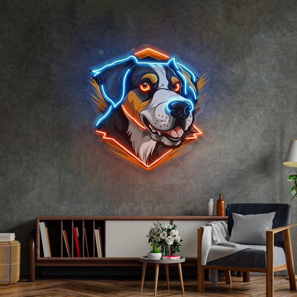 Dog Mascot LED Neon Sign Light Pop Art - Image 3