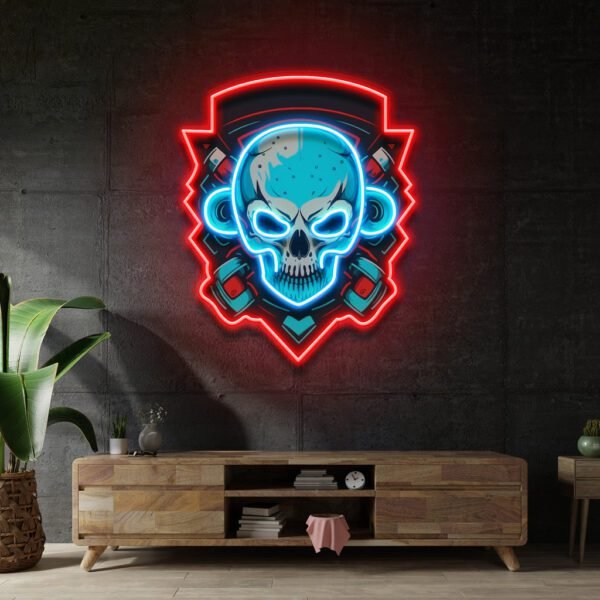 Shield Monkey Skull LED Neon Sign Light Pop Art Sale price$199.50 Regular price$335 Save 40%